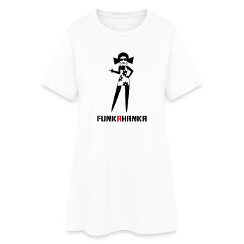 FUNK A HANKA - Robe T-shirt Femme - blanc - Devant