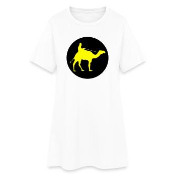 camel_ride_02 - Frauen T-Shirt-Kleid - Weiß - Vorne