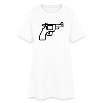 Revolver - Frauen T-Shirt-Kleid - Weiß - Vorne