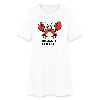 Human AI Fan Club - Frauen T-Shirt-Kleid - Weiß - Vorne
