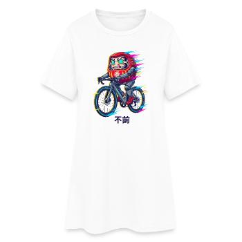 Daruma Cyclist Neon Sprint - Robe T-shirt Femme - blanc - Devant