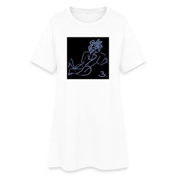ART. PERSONNE. PERSONNAGE. MESSAGE. CITATIONS - Robe T-shirt Femme - blanc - Devant