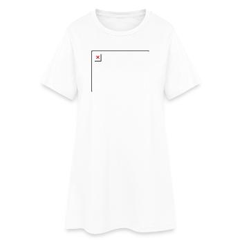 Missing Image – File Not Found Querformat - Frauen T-Shirt-Kleid - Weiß - Vorne