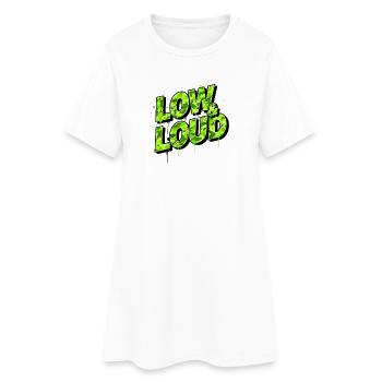 Conception de scènes avec réglage automatique bas et fort - Robe T-shirt Femme - blanc - Devant