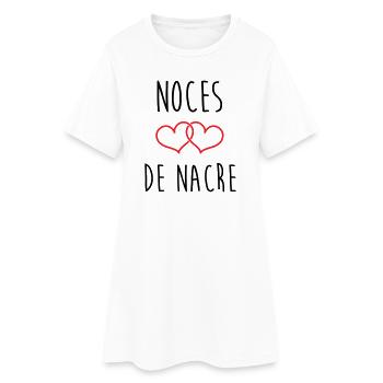 noces de nacre 42 ans de mariage - Robe T-shirt Femme - blanc - Devant