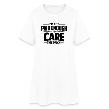 Je me fiche de la déclaration qui fait un doigt d’honneur - Robe T-shirt Femme - blanc - Devant