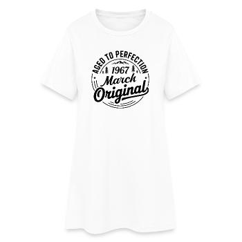 mars 1967 – Légende des sommets et montagnes - Robe T-shirt Femme - blanc - Devant