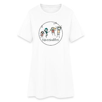Danseurs - Robe T-shirt Femme - blanc - Devant
