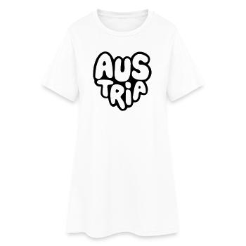 Faute de frappe Autriche - Bubble Heart - Robe T-shirt Femme - blanc - Devant