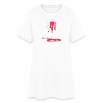 Hobby Mode On - Robe T-shirt Femme - blanc - Devant