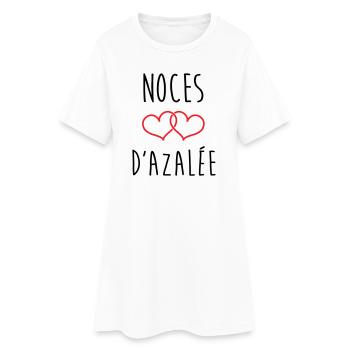 Azalea's Wedding 57 years of marriage - Women’s T-Shirt Dress - white - Front