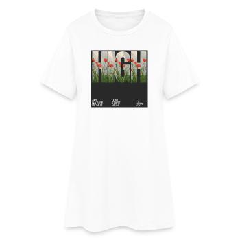 Conception de pochette d’album sur textiles. - Robe T-shirt Femme - blanc - Devant