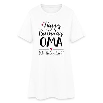 Joyeux anniversaire Mamie Anniversaire - Robe T-shirt Femme - blanc - Devant