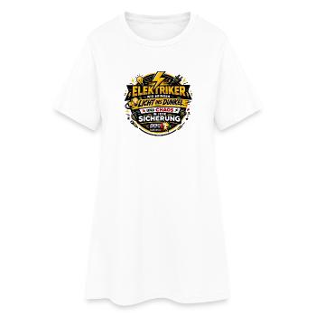 Électricien Light Chaos disant - Robe T-shirt Femme - blanc - Devant