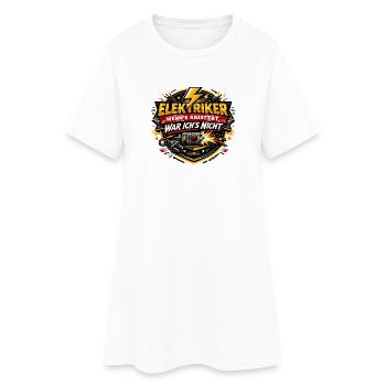Elektriker Spruchbadge Knistern - Frauen T-Shirt-Kleid - Weiß - Vorne