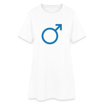 Sexe masculin - Robe T-shirt Femme - blanc - Devant