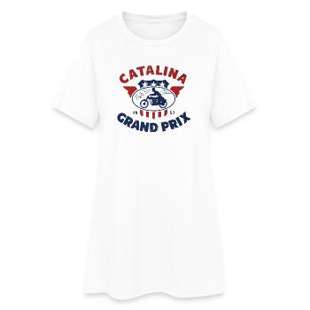 Catalina Grand Prix Vintage Moto 1957 - Robe T-shirt Femme - blanc - Devant
