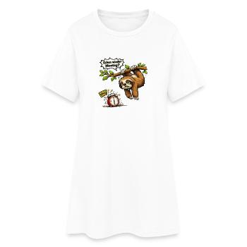 Encore lundi, Hommes de bureau Cadeaux Femmes - Robe T-shirt Femme - blanc - Devant