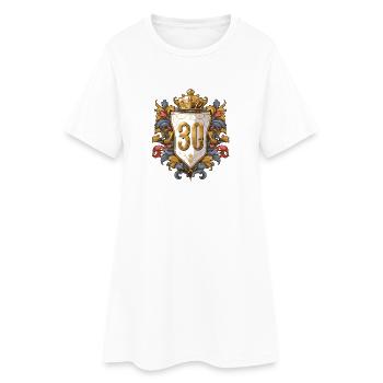30 Nombre d’armoiries - Robe T-shirt Femme - blanc - Devant