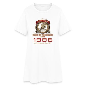 Padel Legende 1986, Geburtstags Shirt, Hoodie, Mug - Frauen T-Shirt-Kleid - Weiß - Vorne