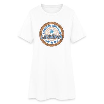 Dire Lidwina - Robe T-shirt Femme - blanc - Devant