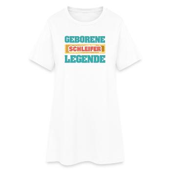 Légende Broyeur - Robe T-shirt Femme - blanc - Devant