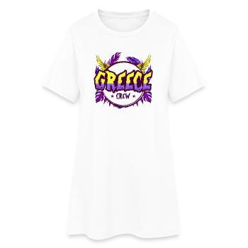 Équipe de la Grèce Colorée - Robe T-shirt Femme - blanc - Devant