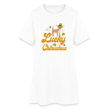 Chihuahua Chihuahueño Lucky - Robe T-shirt Femme - blanc - Devant