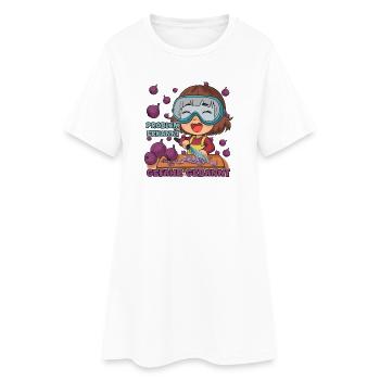 Problem Erkannt, Gefahr Gebannt - Frauen T-Shirt-Kleid - Weiß - Vorne