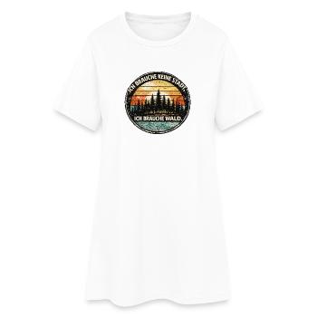 Forest instead of city Circle design - Women’s T-Shirt Dress - white - Front