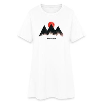 Urban Mountain - Nature Vibes by Free Art - Women’s T-Shirt Dress - white - Front