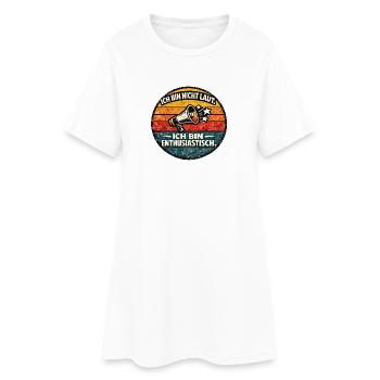 Je ne suis pas bruyant, je suis enthousiaste - Robe T-shirt Femme - blanc - Devant