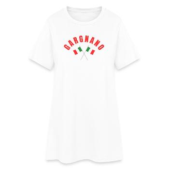 Drapeaux italiens de Gargnano - Robe T-shirt Femme - blanc - Devant