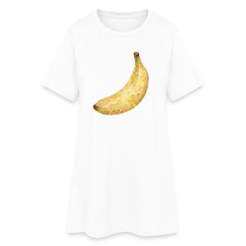 Mosaic Banana Golden Yellow - Women’s T-Shirt Dress - white - Front