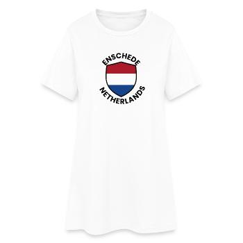Emblème du Bouclier néerlandais Drapeau - Robe T-shirt Femme - blanc - Devant