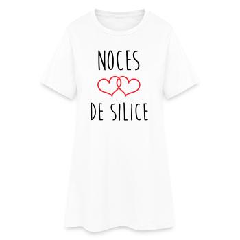 Silica's wedding 77 years of marriage - Women’s T-Shirt Dress - white - Front