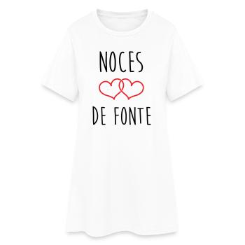 noces de Fonte 73 ans de mariage - Robe T-shirt Femme - blanc - Devant