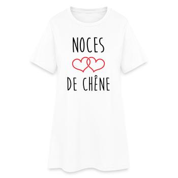 Oak Wedding 80 Years - Women’s T-Shirt Dress - white - Front