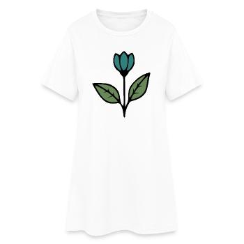 Cadeau pour la fête des mères : Idée de cadeau pour la fête des mères - Robe T-shirt Femme - blanc - Devant