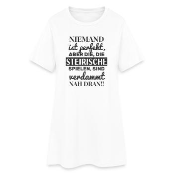 Personne n’est parfait - Harmonica styrienne - Robe T-shirt Femme - blanc - Devant