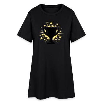 Étoiles du trophée vainqueur de la coupe - Robe T-shirt Femme - noir - Devant