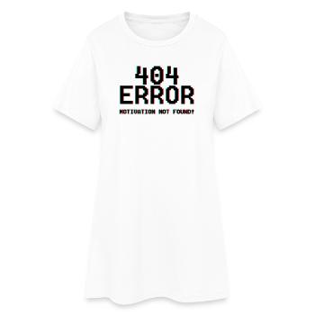 Not Found Glitch Neon 404 - Frauen T-Shirt-Kleid - Weiß - Vorne