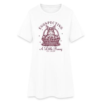 Annonce de grossesse drôle de Pâques Femmes - Robe T-shirt Femme - blanc - Devant