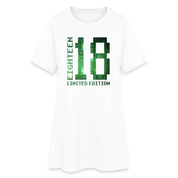 18. Geburtstag Gamer Limited Edition - Frauen T-Shirt-Kleid - Weiß - Vorne