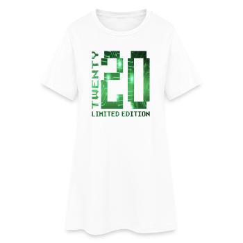20. Geburtstag Gamer Pixel Geschenkidee - Frauen T-Shirt-Kleid - Weiß - Vorne