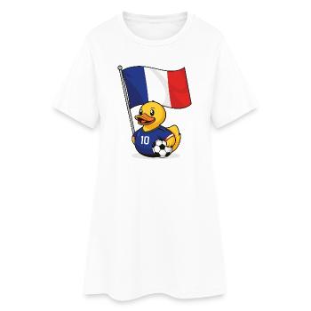 Maillot de football français pour les supporters - Robe T-shirt Femme - blanc - Devant