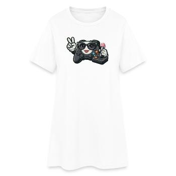 Manette de jeu Kawaii WWII - Robe T-shirt Femme - blanc - Devant
