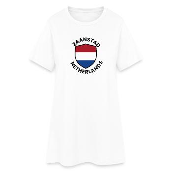 Zaanstad Shield, Niederlande - Frauen T-Shirt-Kleid - Weiß - Vorne