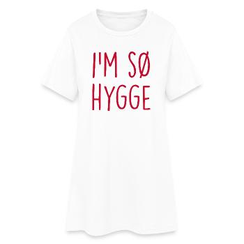 Hygge Danemark Dänemark - Robe T-shirt Femme - blanc - Devant