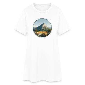 Mont Sainte-Victoire, Alpes, Frankreich - Frauen T-Shirt-Kleid - Weiß - Vorne